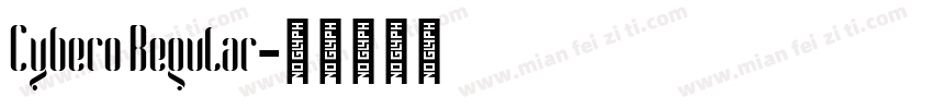 Cybero Regular字体转换